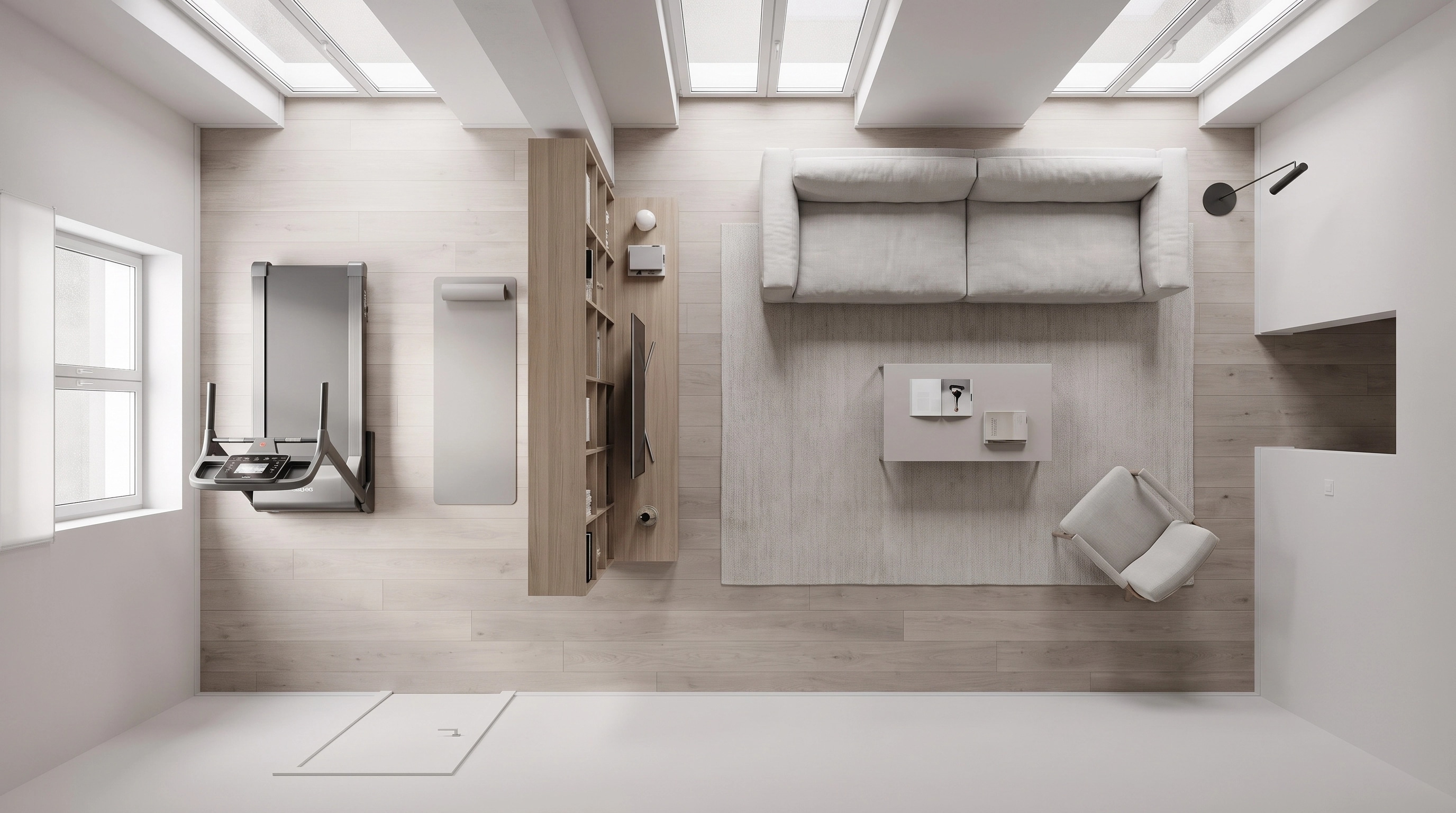 Minimalism Living Room design — interior photo by GenRoom AI