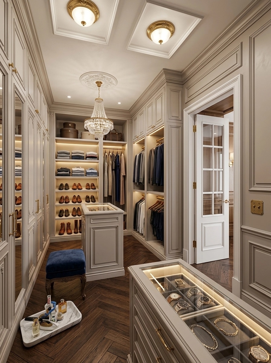 Interior design in Classic style — wardrobe by GenRoom AI