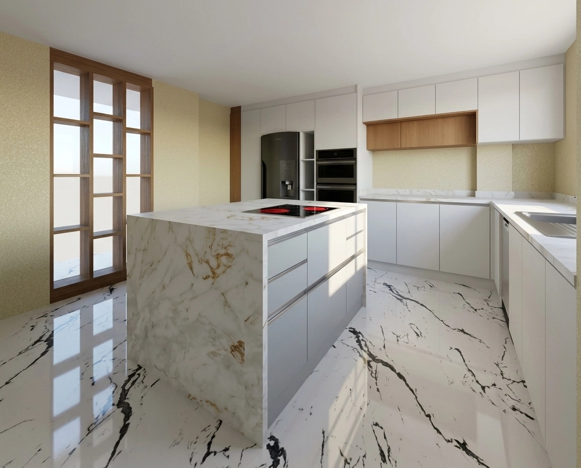 Kitchen interior in no_style style — photo by GenRoom AI