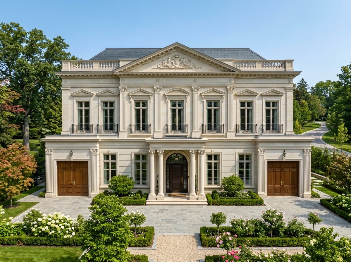Neoclassic Facade Facade design — facade photo by GenRoom AI