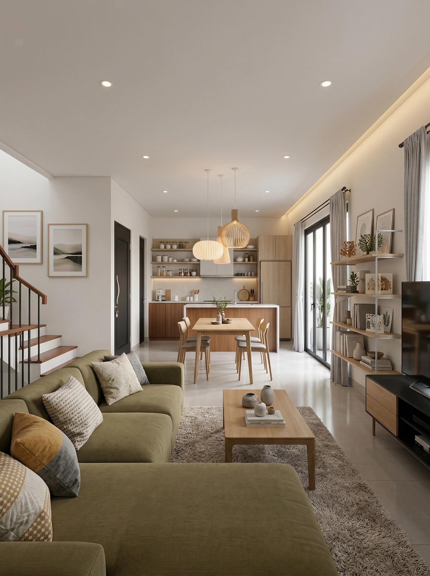 Scandinavian Living Room design — interior photo by GenRoom AI