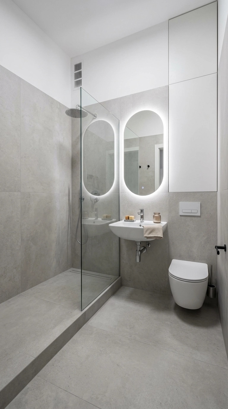 Minimalism Bathroom design — interior photo by GenRoom AI