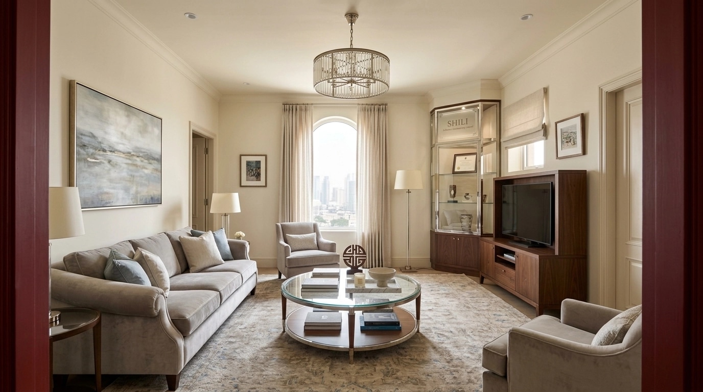 Interior design in Transitional style — Living Room by GenRoom AI