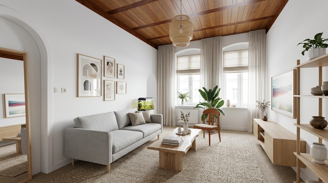 Scandinavian Living Room design — interior photo by GenRoom AI