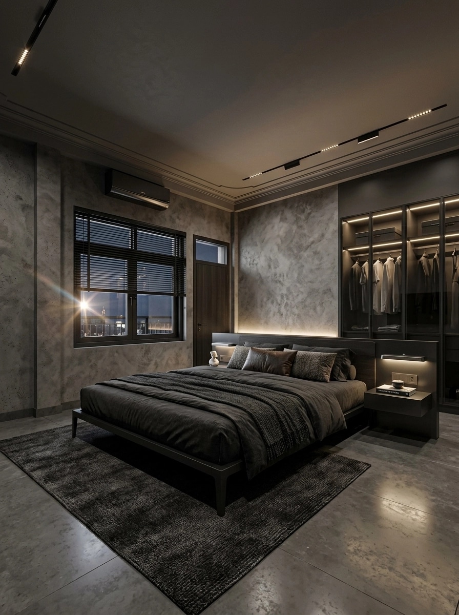 Interior design in Blacktec style — Bedroom by GenRoom AI