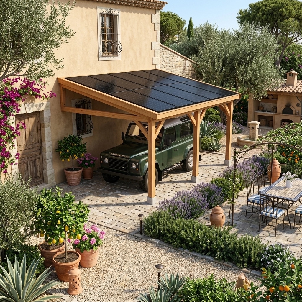 Landscape design in Mediterranean Yard style — Yard by GenRoom AI