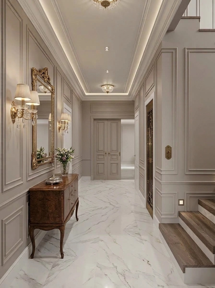 Hallway interior in Classic style — photo by GenRoom AI
