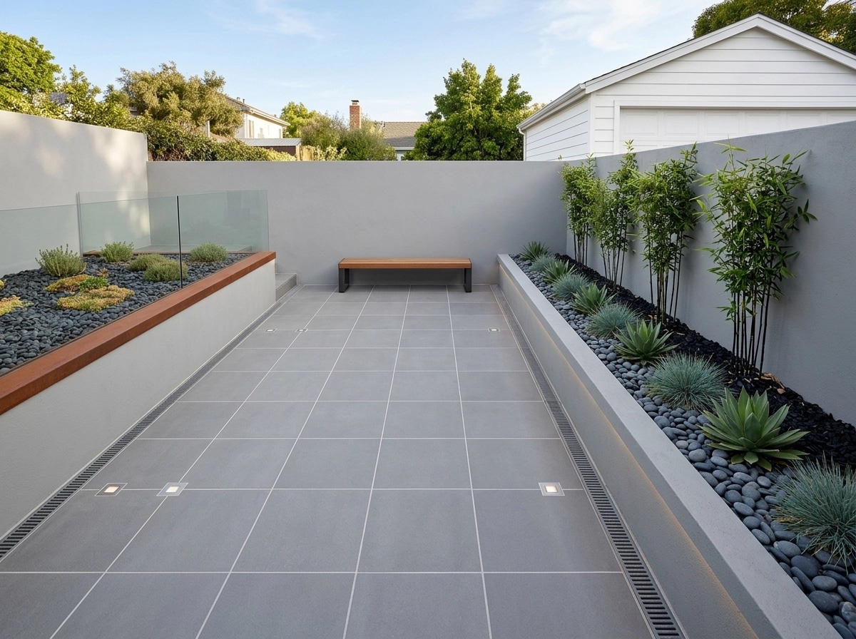 Landscape design in Minimalist Yard style — Yard by GenRoom AI