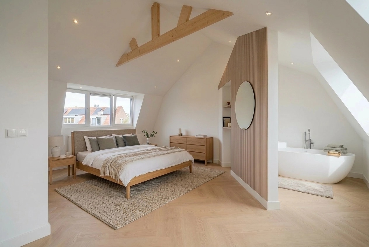 Scandinavian Bedroom design — interior photo by GenRoom AI