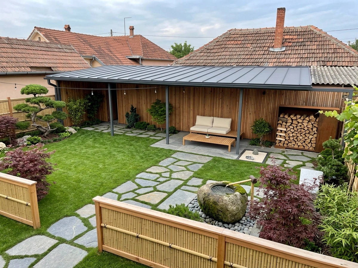 Landscape design in Scandinavian Garden style — Yard by GenRoom AI