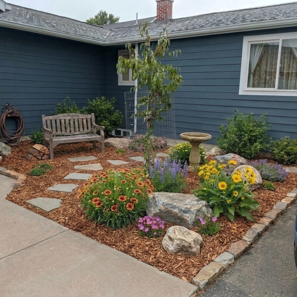 Landscape design in Eco Natural Garden style — Yard by GenRoom AI
