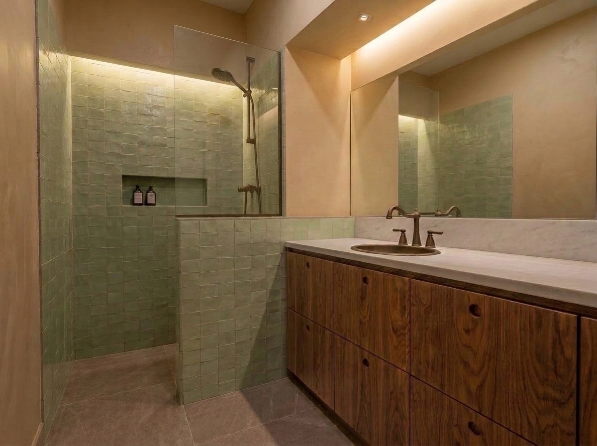 Bathroom interior in no_style style — photo by GenRoom AI
