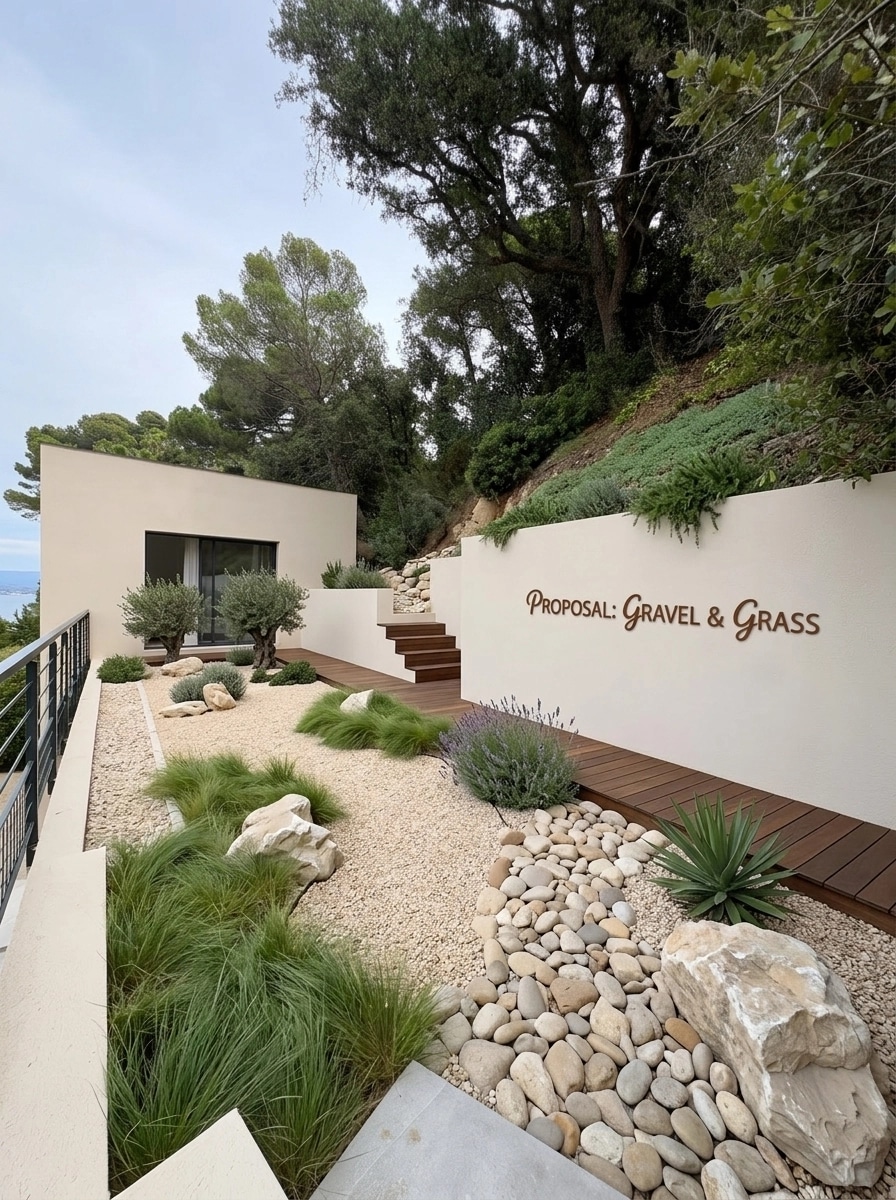 Yard design in no_style style — photo by GenRoom AI