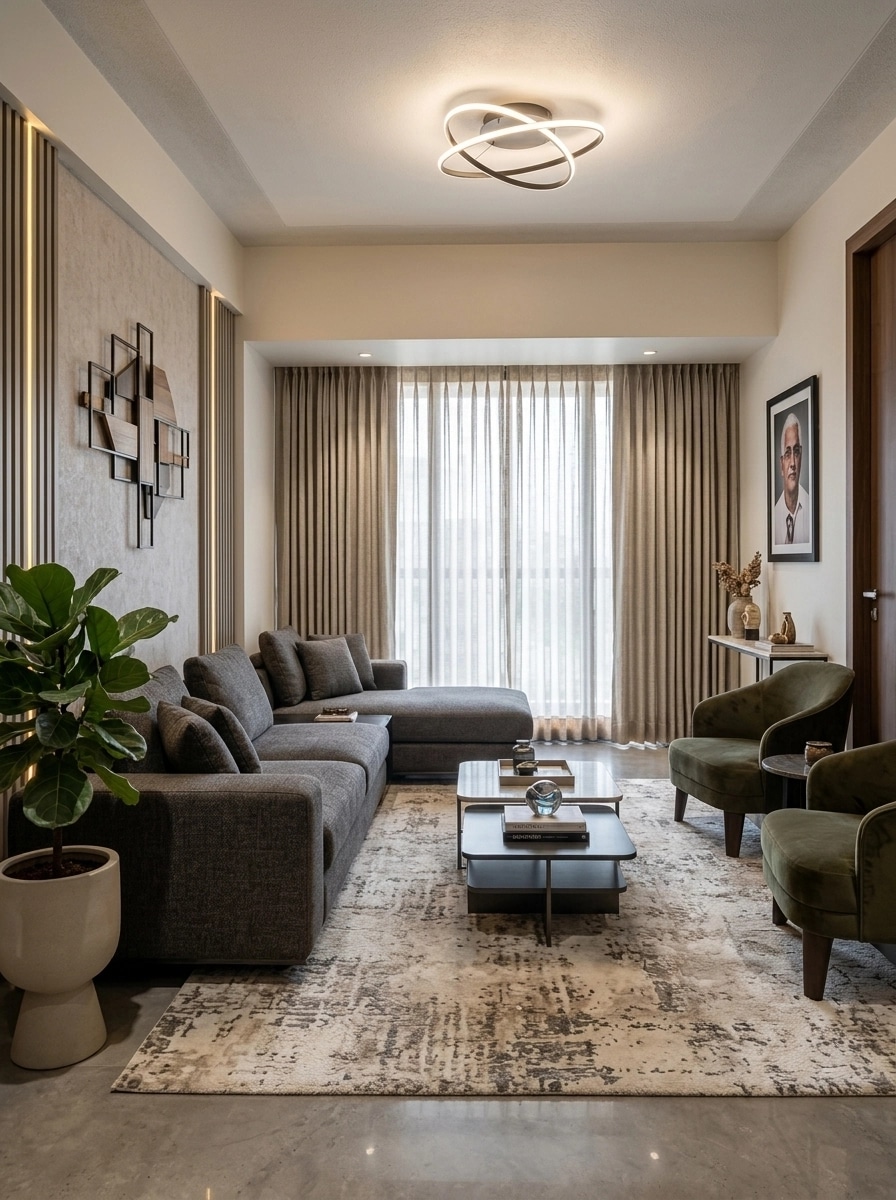 Interior design in Contemporary style — Living Room by GenRoom AI