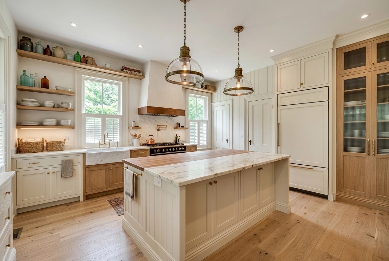 Modern Farmhouse Dapur design — interior photo by GenRoom AI