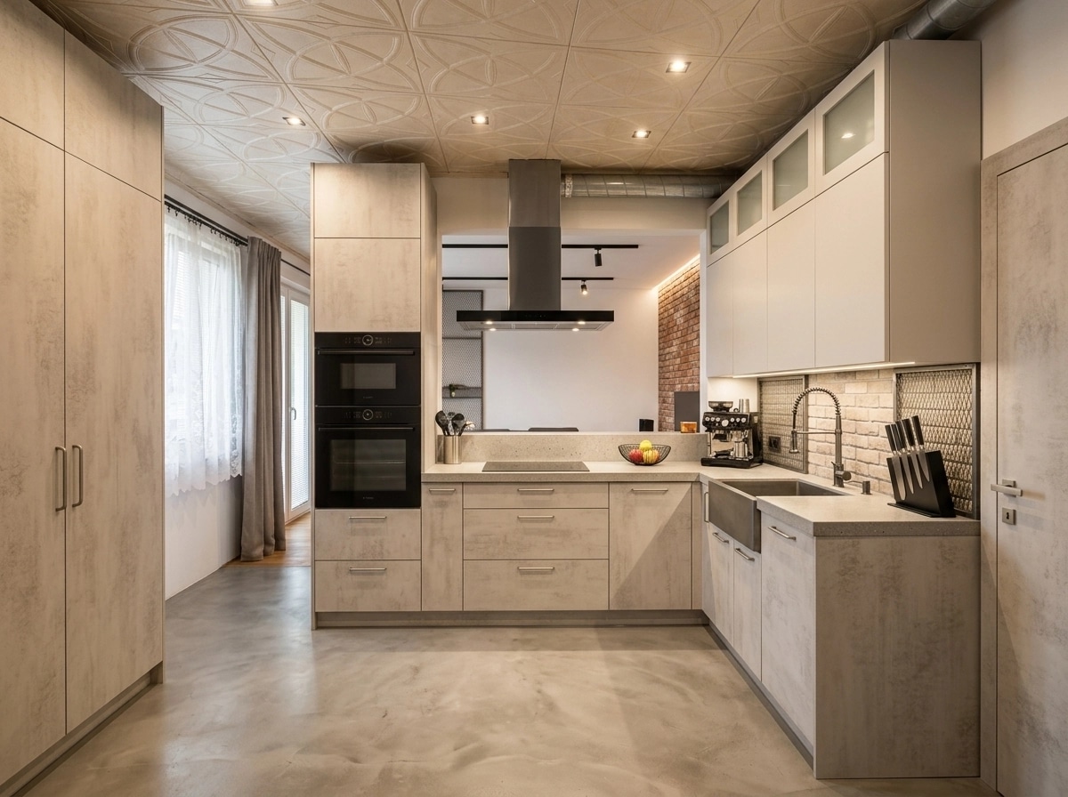 Kitchen interior in Loft / Industrial style — photo by GenRoom AI