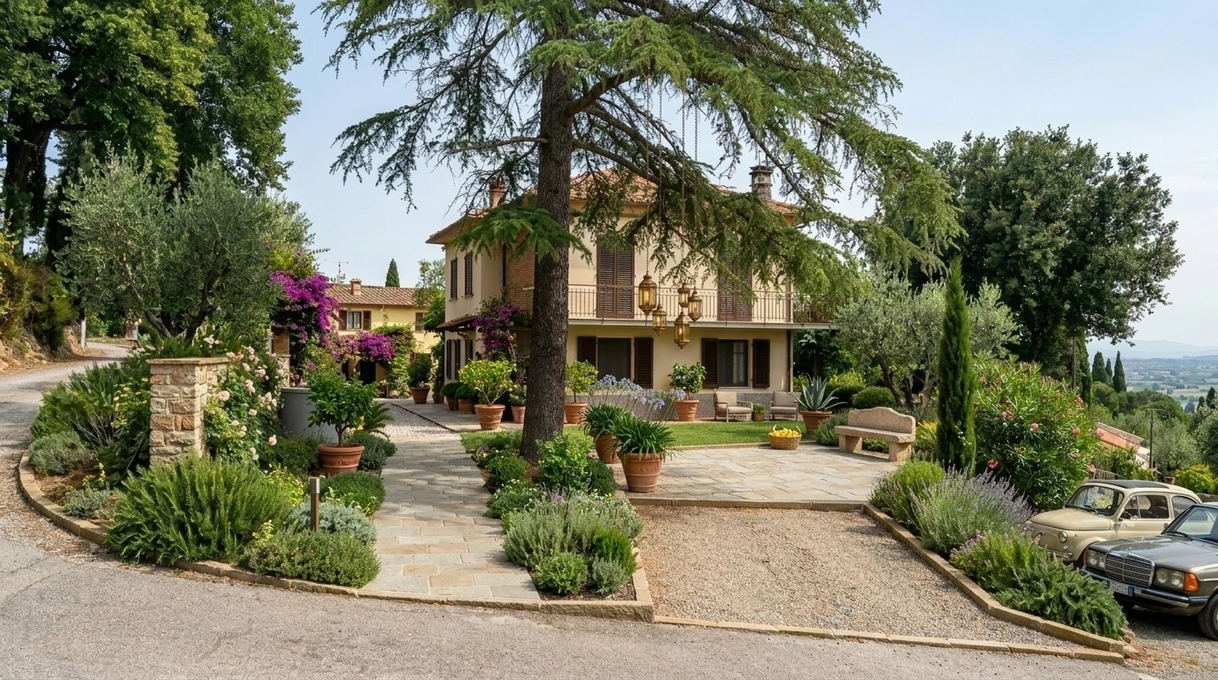 Mediterranean Yard Yard design — yard photo by GenRoom AI