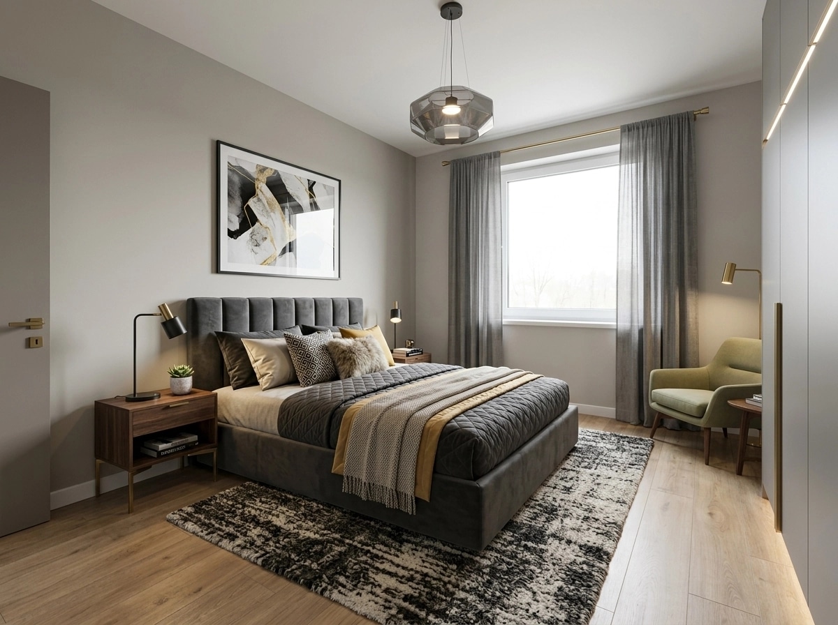 Interior design in Contemporary style — Bedroom by GenRoom AI