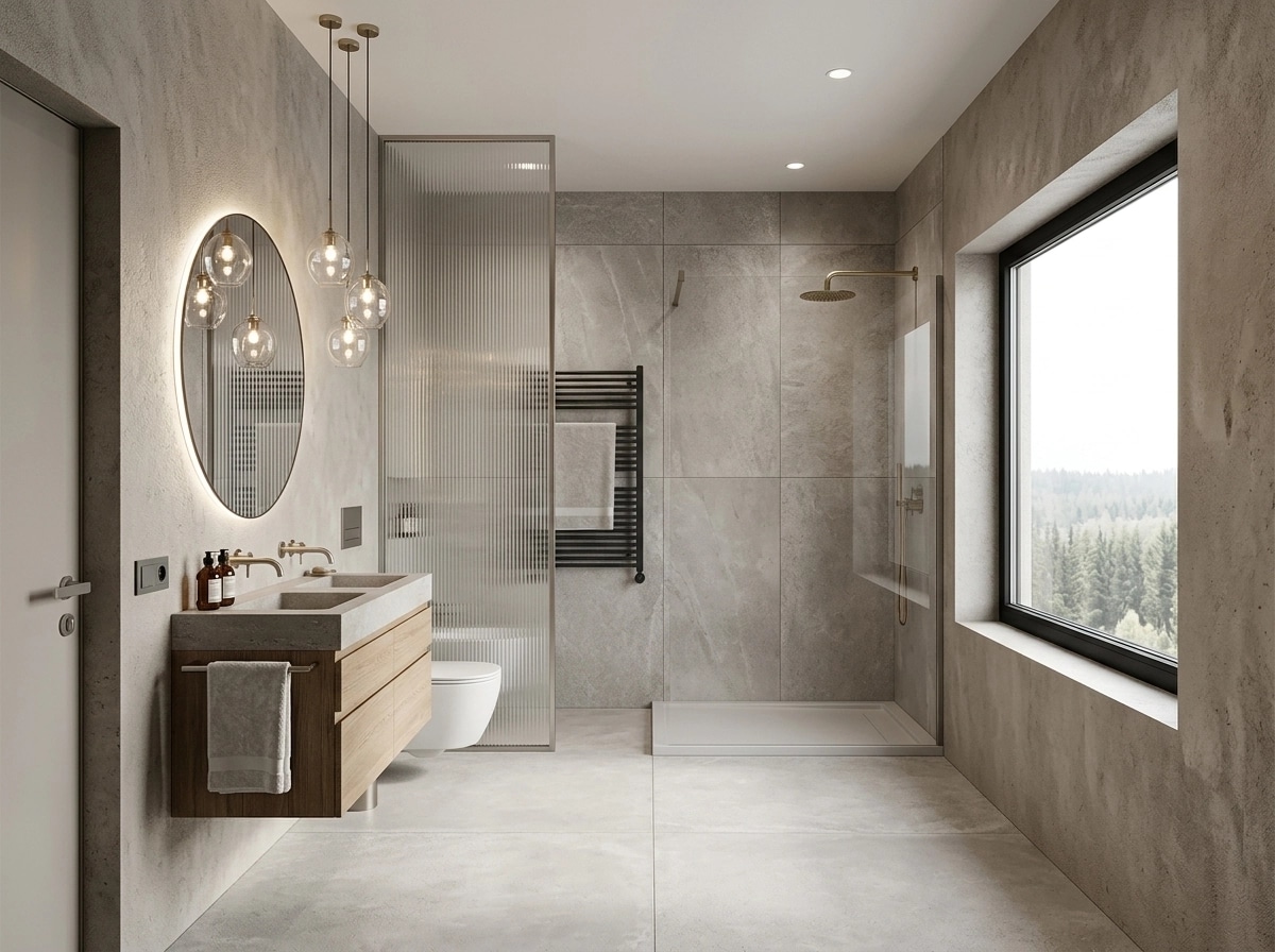 Interior design in Scandinavian style — Bathroom by GenRoom AI