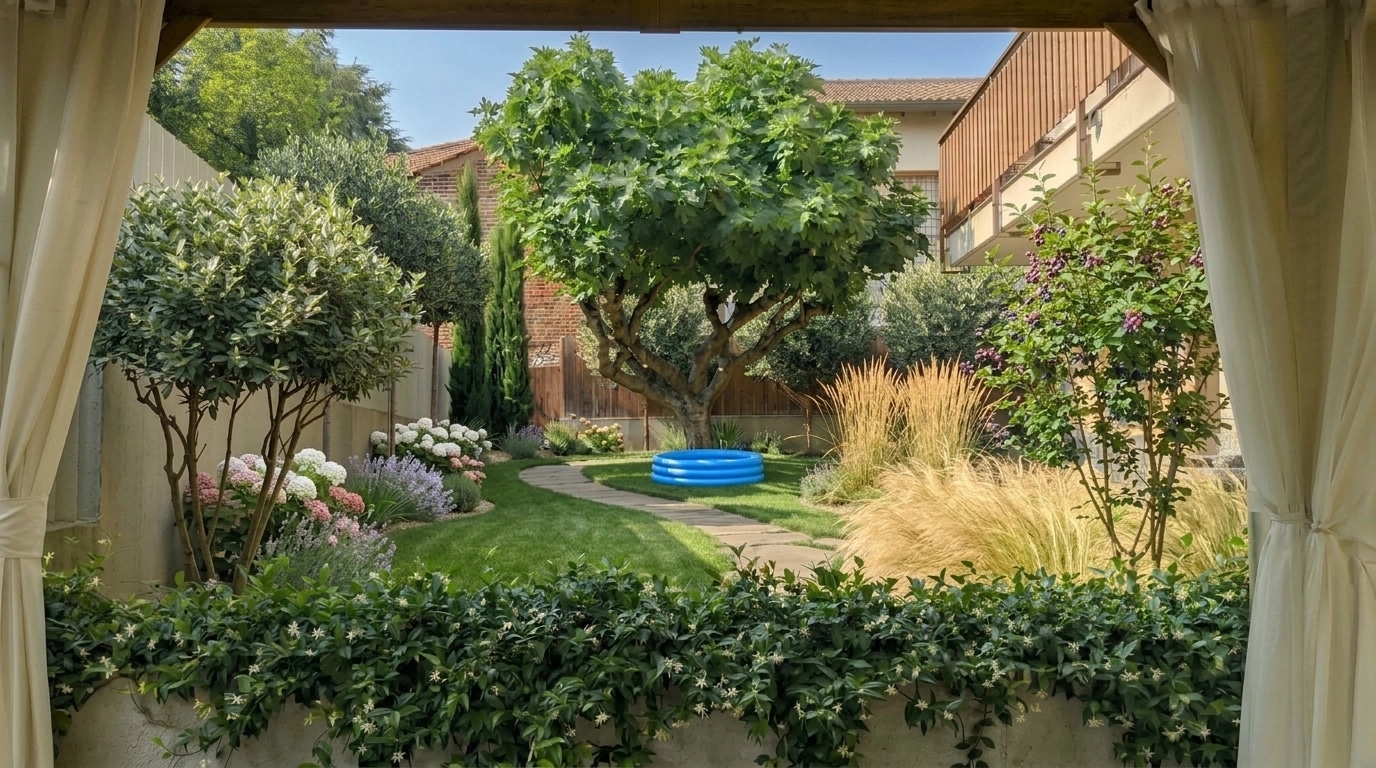 Yard design in no_style style — photo by GenRoom AI
