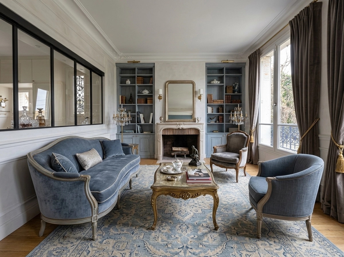 Interior design in French Parisian style — Living Room by GenRoom AI