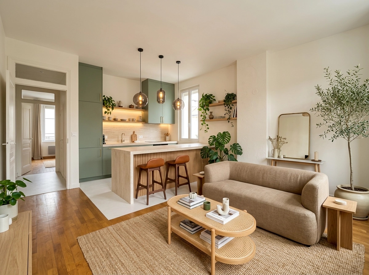 Interior design in French Parisian style — Living Room by GenRoom AI