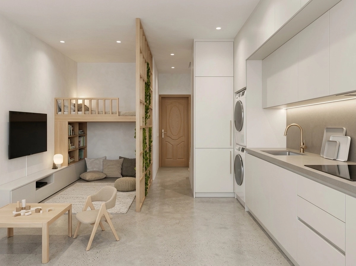 Minimalism Cucina design — interior photo by GenRoom AI