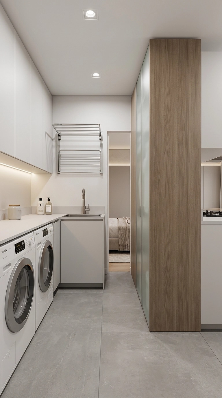 Interior design in Minimalism style — laundry by GenRoom AI