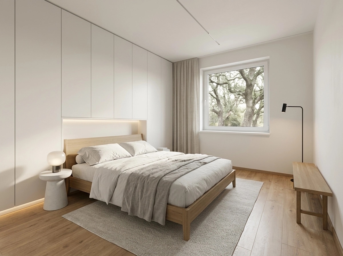 Minimalism Bedroom design — interior photo by GenRoom AI
