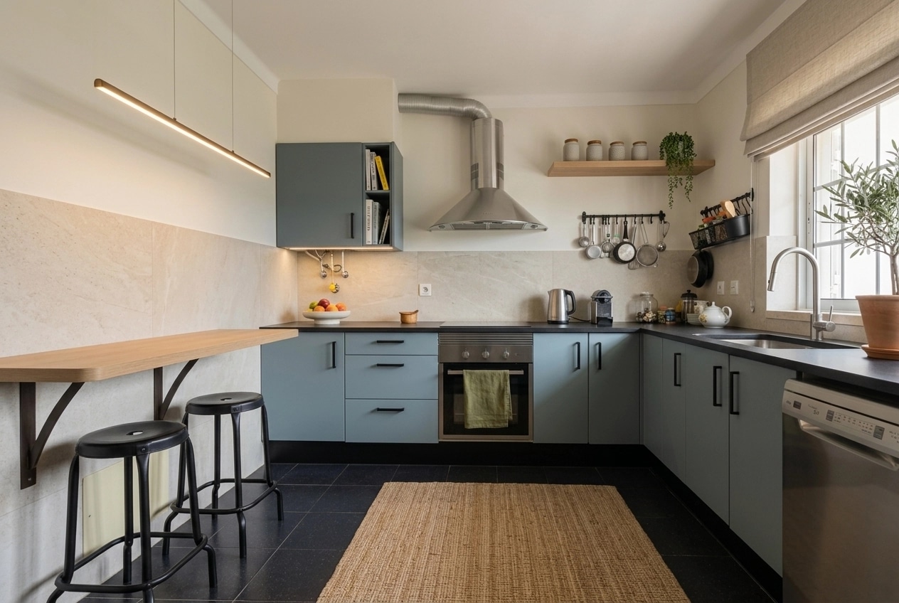 Kitchen interior in no_style style — photo by GenRoom AI