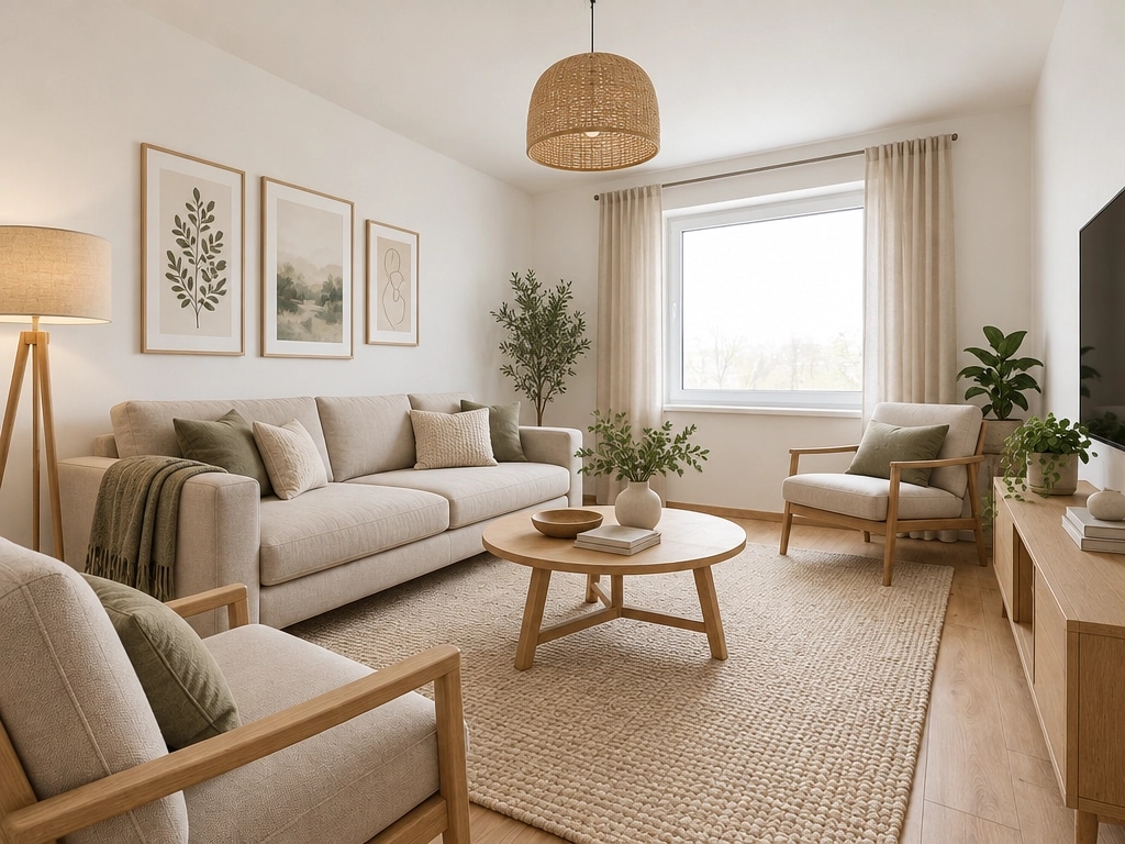 Interior design in Scandinavian style — Living Room by GenRoom AI