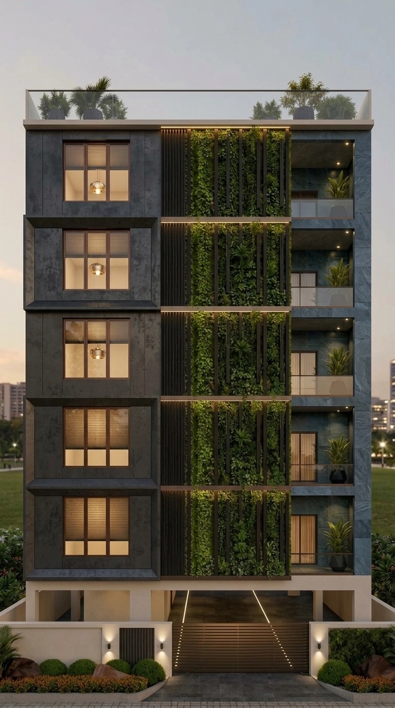Contemporary Facade Facade design — facade photo by GenRoom AI