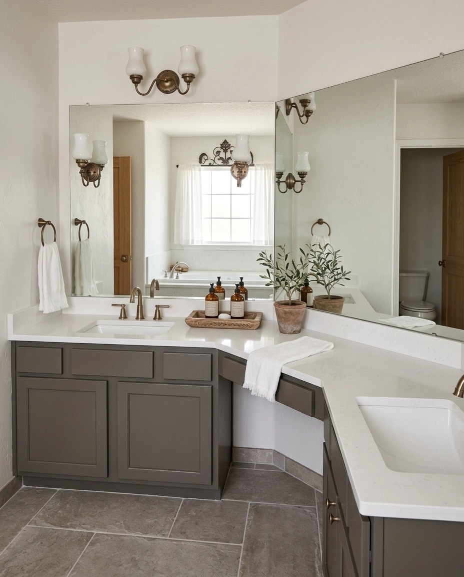 Modern Farmhouse Bathroom design — interior photo by GenRoom AI