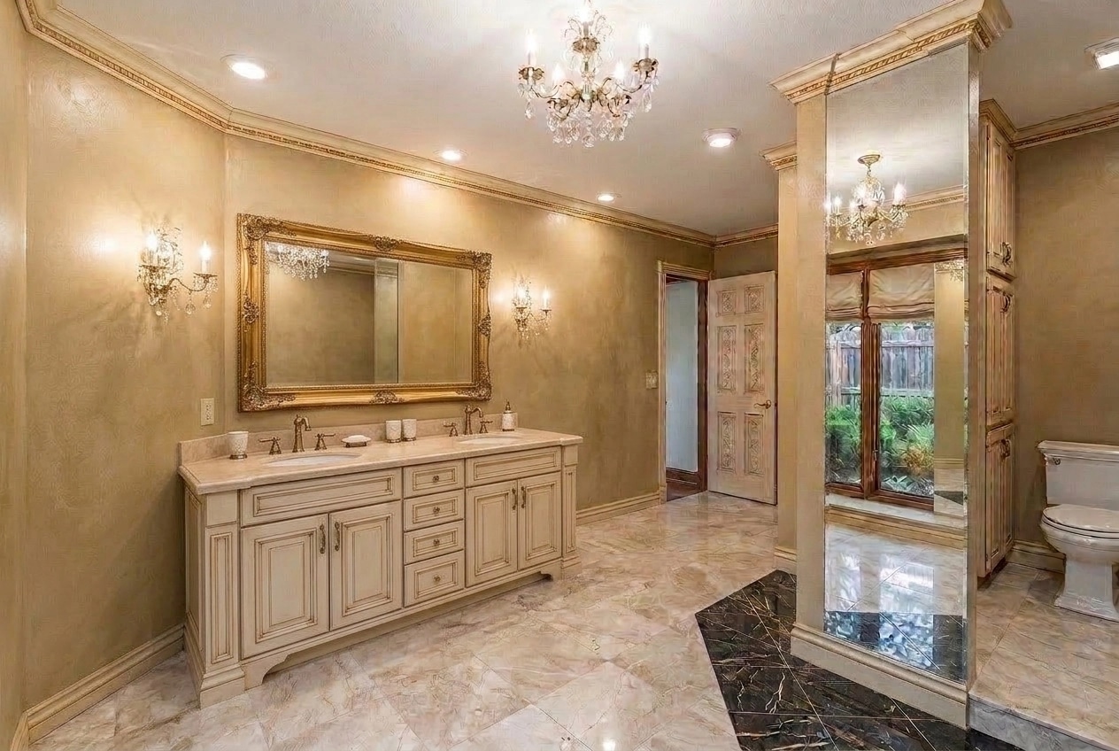Interior design in Neoclassic style — Bathroom by GenRoom AI