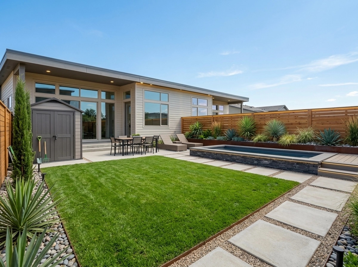 Landscape design in Contemporary Yard style — Yard by GenRoom AI