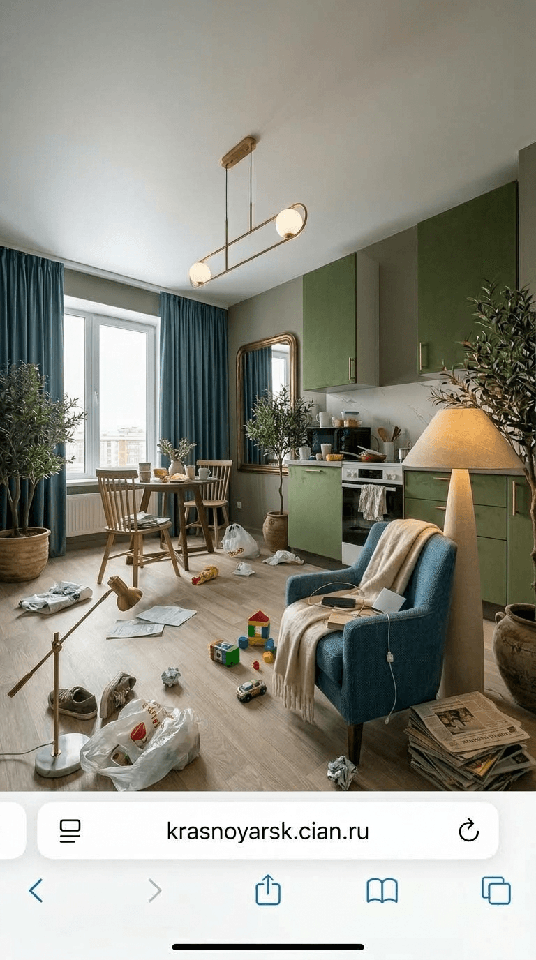 Kitchen interior in Loft / Industrial style — photo by GenRoom AI