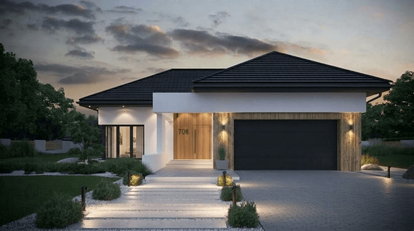 Facade design in Contemporary Facade style — Facade by GenRoom AI