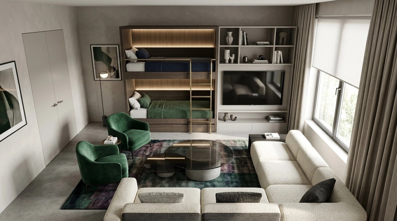 Interior design in Contemporary style — Living Room by GenRoom AI