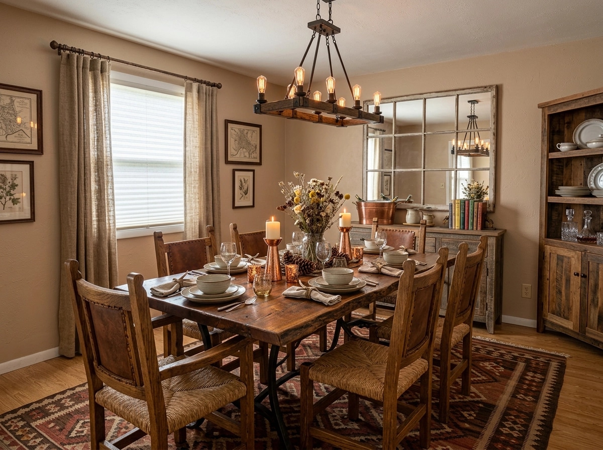 Interior design in Rustic style — dining_room by GenRoom AI