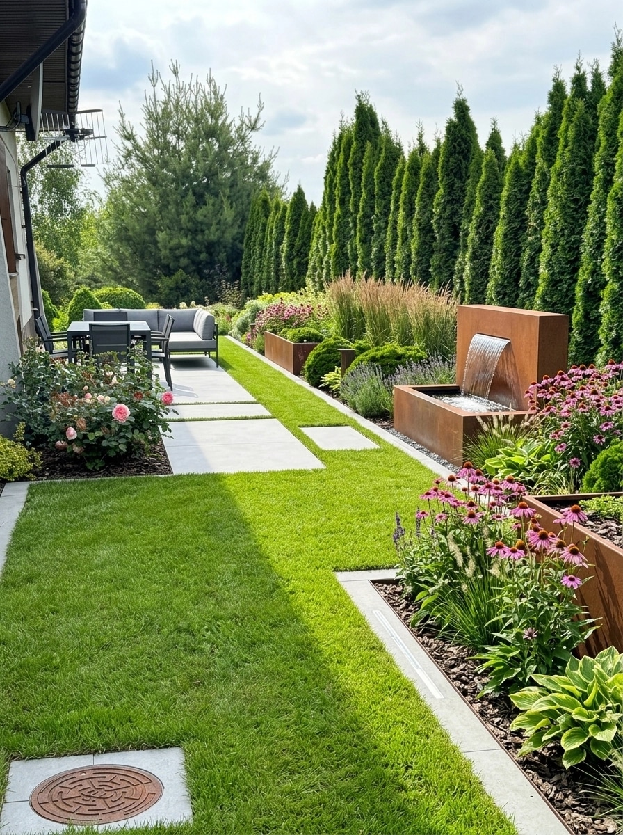 Landscape design in Contemporary Yard style — Yard by GenRoom AI