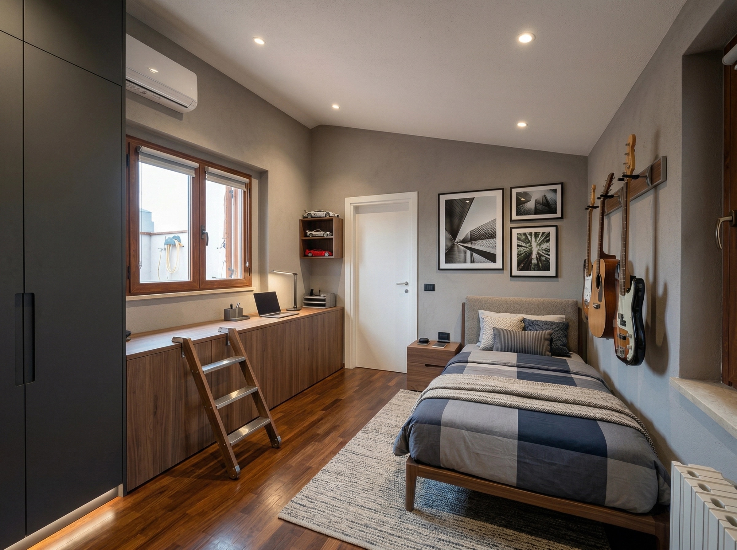Contemporary Bedroom design — interior photo by GenRoom AI