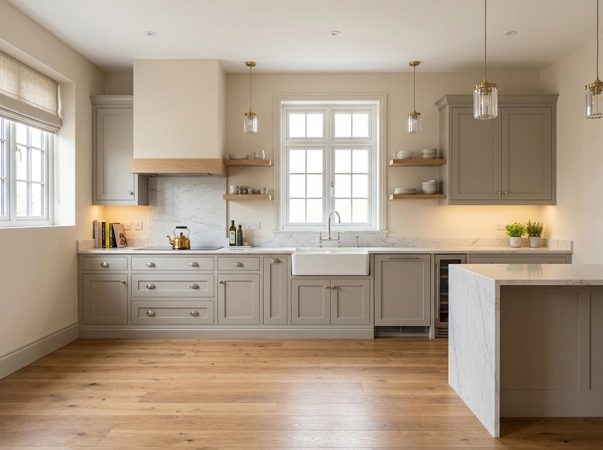 Transitional Kitchen design — interior photo by GenRoom AI