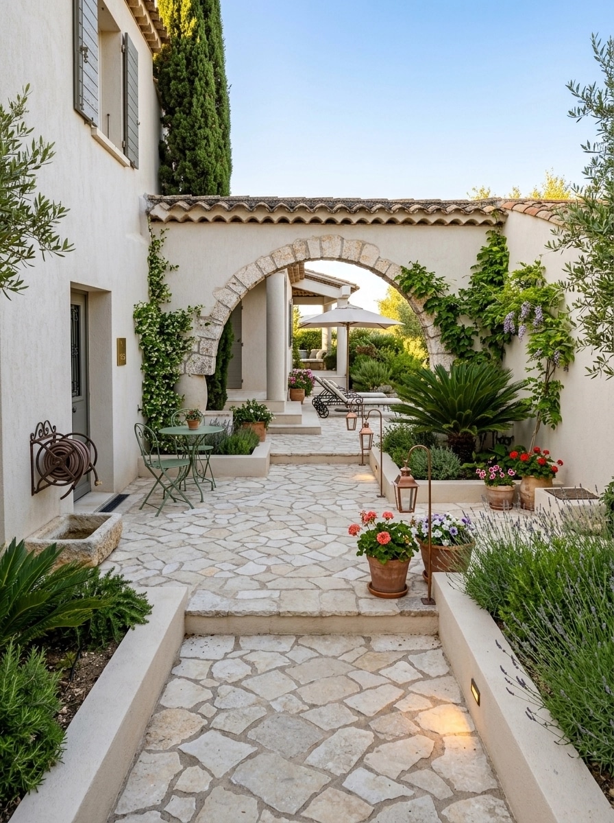 Design paisagístico em estilo Provence Garden — Jardim por GenRoom AI
