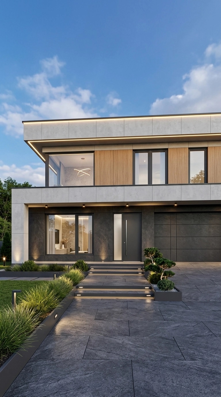 Contemporary Facade Facade design — facade photo by GenRoom AI