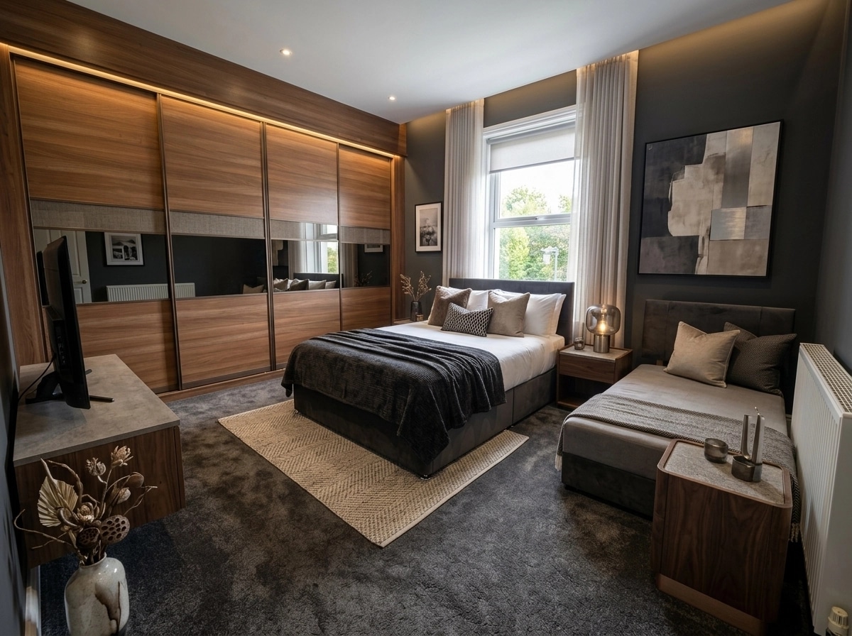 Contemporary Bedroom design — interior photo by GenRoom AI