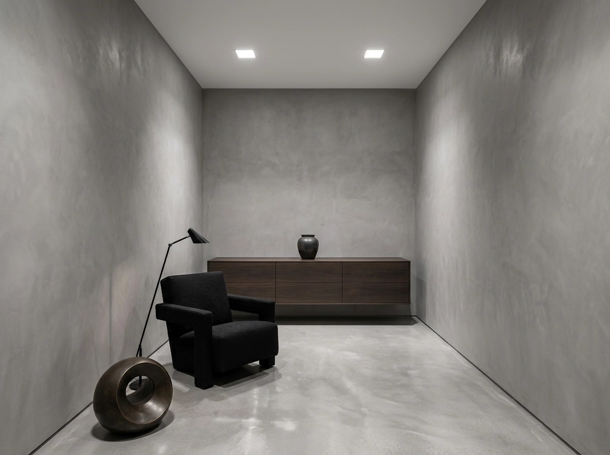 Bathroom interior in Minimalism style — photo by GenRoom AI