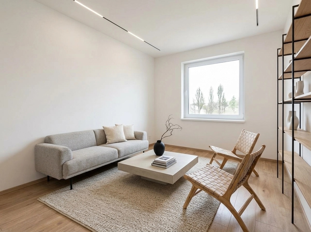 Interior design in Minimalism style — Living Room by GenRoom AI