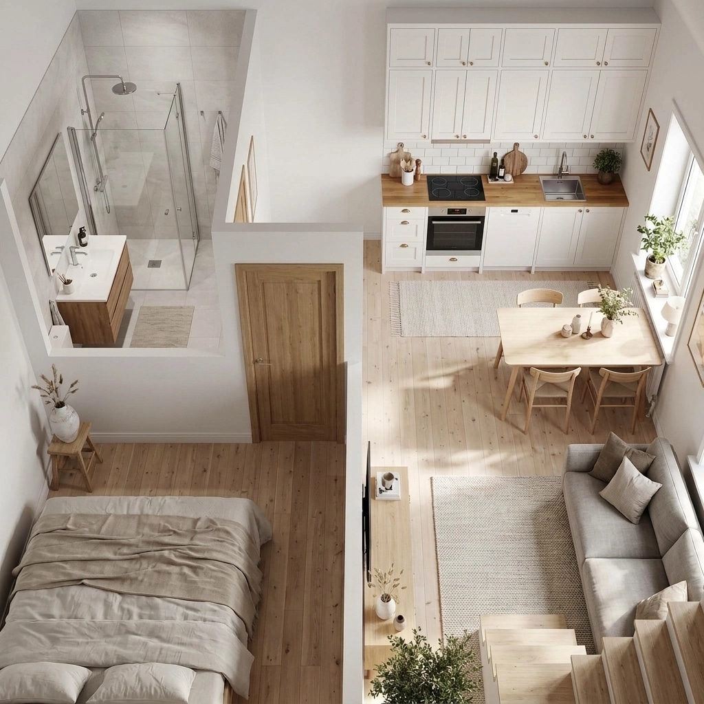 Scandinavian Living Room design — interior photo by GenRoom AI