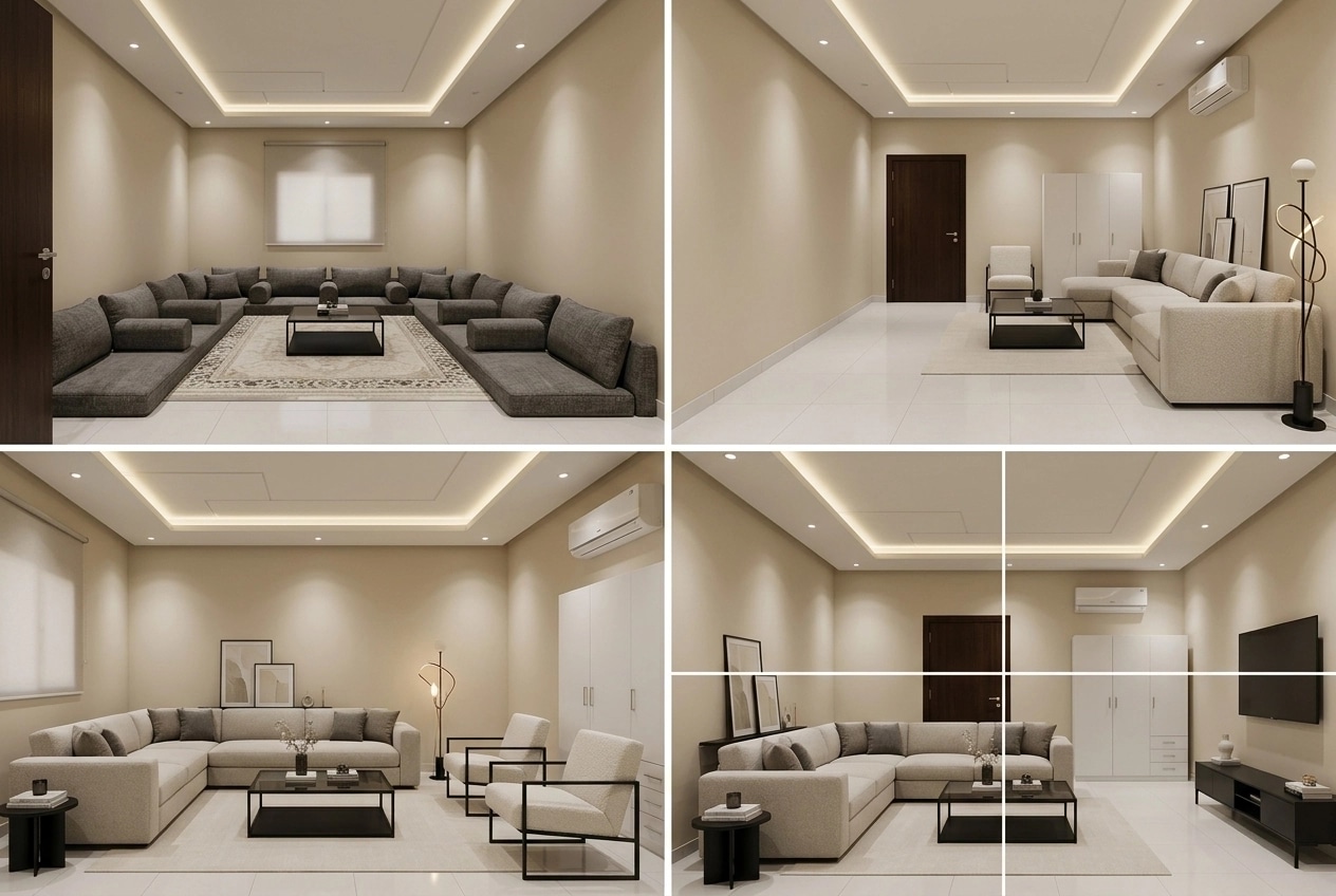 Minimalism Living Room design — interior photo by GenRoom AI
