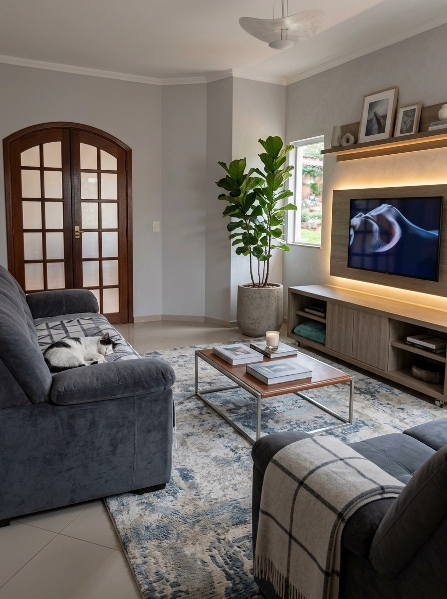 Interior design in Contemporary style — Living Room by GenRoom AI
